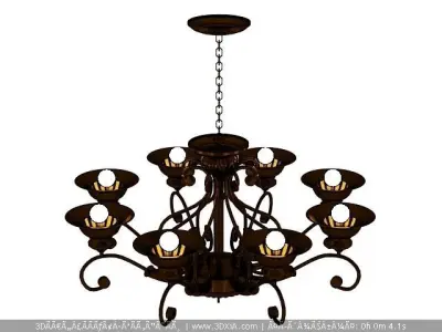 Ceiling Lamp Low-poly 3D model 3