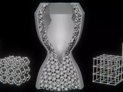 Lattice Generator for Blender Geometry nodes and 3D Printing 3D print model