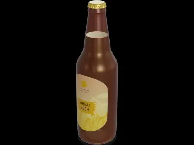 Single Items Wheat Beer 3D model