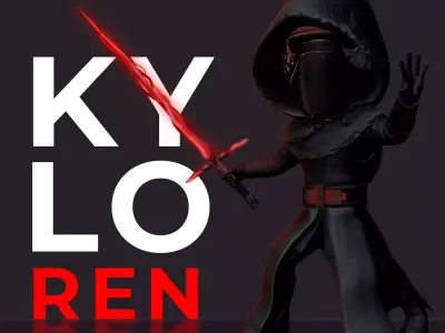 The Force Awakens Kylo 3D print model