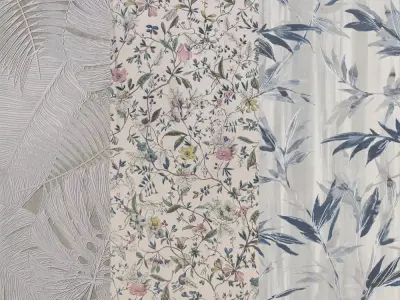 Tropical Garden Full Color Ceramic Tile Texture  Texture