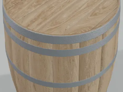 Light Toasted British Barrel 3D model