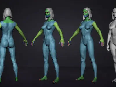  Female BaseMesh - Eve - ZTool 4R8 