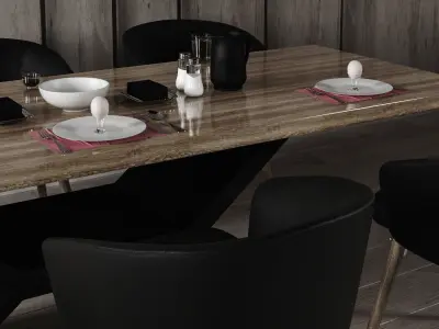 Dining Table - Home Furniture 06 3D model