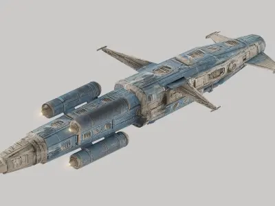 Impavid-class Torpedo Boat BLENDER EDITION - Star Wars Kimverse Low-poly 3D model