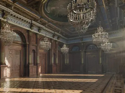 Grand Hall 3D model