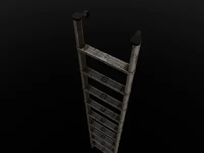 Metal Ladder 3D Model Low-poly 3D model