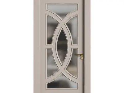 Modern entrance door 17 3D model