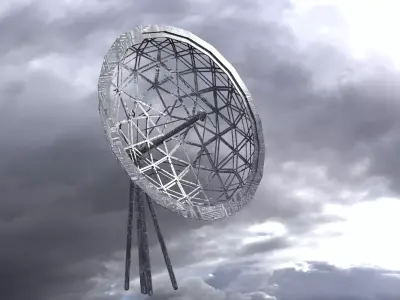 Military Ops Satellite Dome 3  3D model