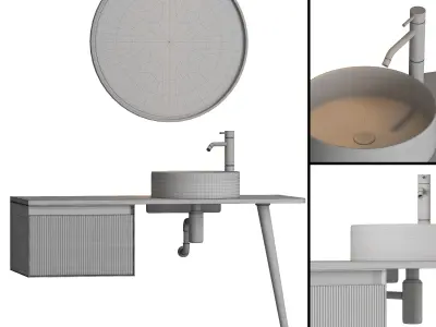 Artelinea T-60 120 Bathroom Furniture 3D model