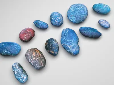 Rocks Set 3D model