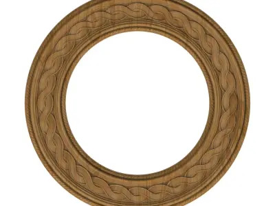 Carved picture frame STL 3D model 135
