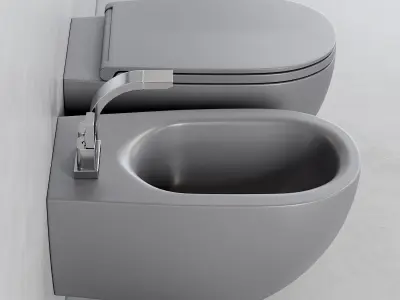 Ceramica Flaminia LO Wall-Hung WC Low-poly 3D model