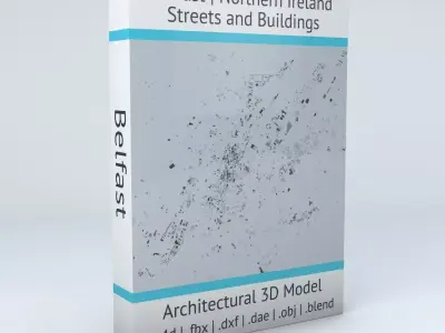 Belfast Streets and Buildings 3D model