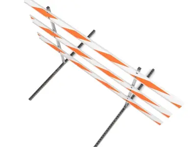 Steel Barricade 01 3D model