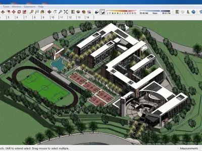 Sketchup School and University G4 3D model