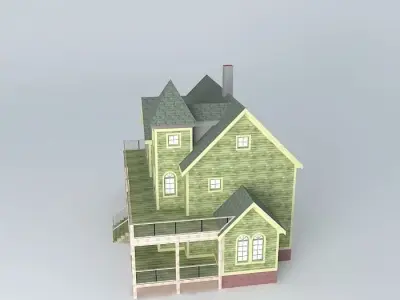 Gothic Style House Free 3D model