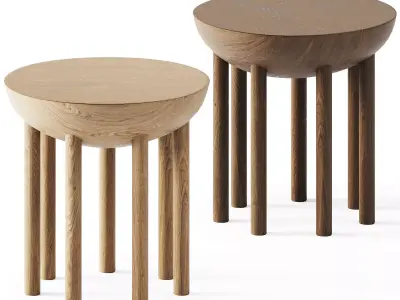 Coffee Table Chalon by Kelly Wearstler 3D model