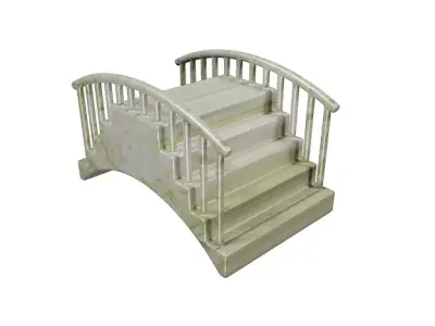 Marble Bridge Low-poly 3D model