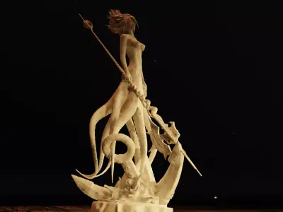 Octoqueen - Queen of seas 3D print model