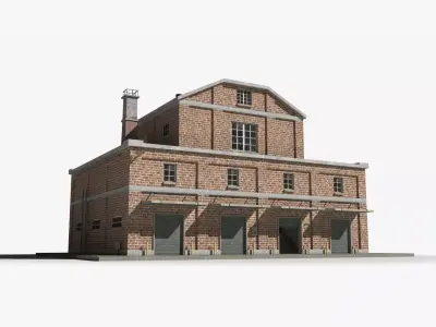 Factory xx29 Low-poly 3D model