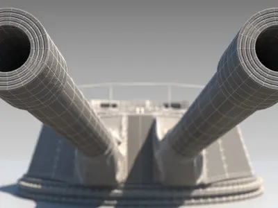 Warship Turret  3D model