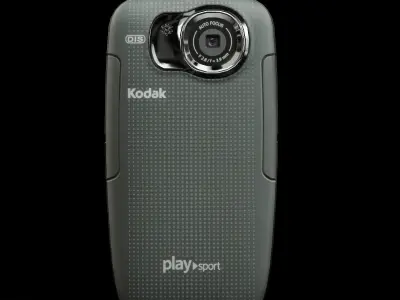 Kodak PlaySport ZX5 pocket camcorder Low-poly 3D model