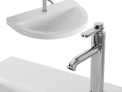 AXA One Washbasin 3D model