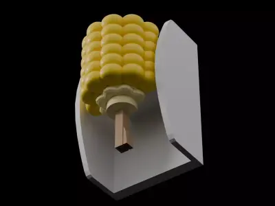 Street Food-Butter Corn  3D print model