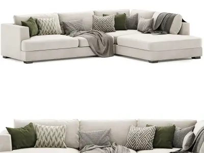 Brandon corner sofa 3D model purchase