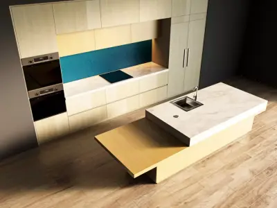 61-Kitchen1 texture 6 3D model