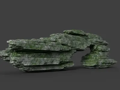 Rock 8-2 Low-poly 3D model