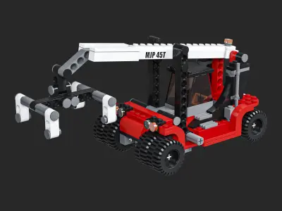 Lego 60336 Forklift truck 3D model