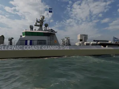 COAST GUARD SHIP PATROL 3D model