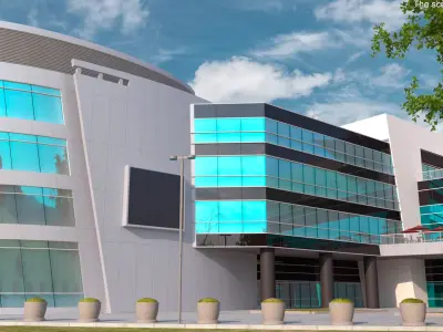  Modern Indoor Arena Building 