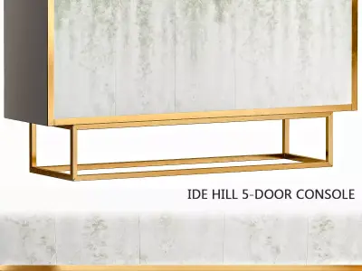 Ide Hill 5-Door Console low poly 3d model Low-poly 3D model