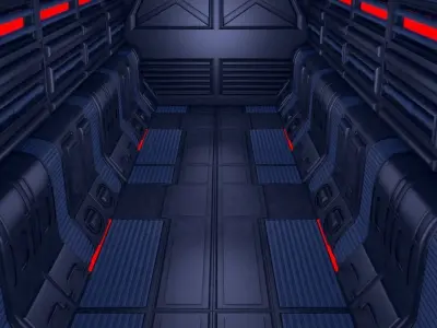 Sci Fi Corridor 3D model