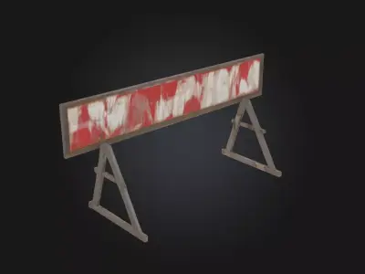 Construction Barrier  Essential Safety Element for Work Zones 3D model