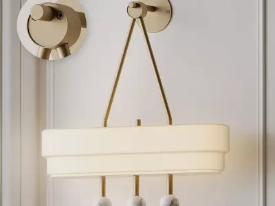 Spate Wall Light by BERT Frank 3D model