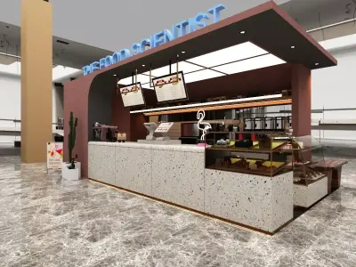 Coffee and Pastry Shop 3D model