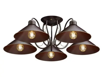 ciolla five light ceiling fixture 3D model