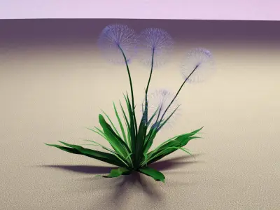Dandelion Flower Pack - Stylized Nature Models for Game  3D model