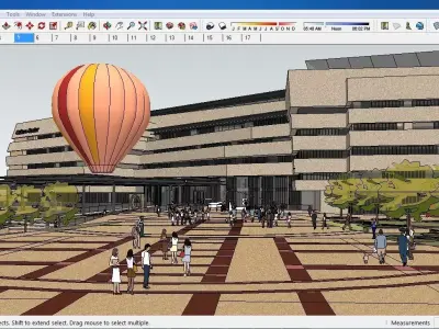Sketchup Cultral Center E4 3D model