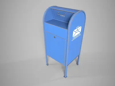 Mailbox Low-poly 3D model shop