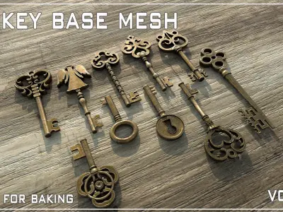 10 Key BaseMesh - VOL 04 Low-poly 3D model