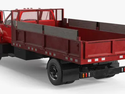  Chevrolet Kodiak C6500 Work Truck with Flatbed Red 