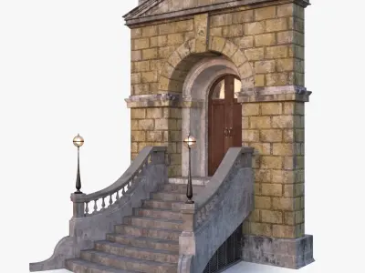 arched Door 0003 3D model