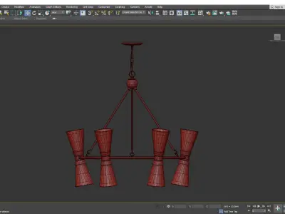 Quennell Chandelier Low-poly 3D model