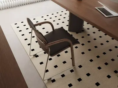 Modern Minimal Home Office 3D model