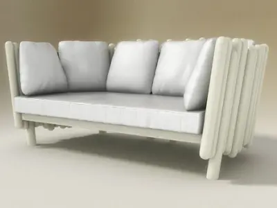 Canisse Divano Sofa Serralunga 3D model